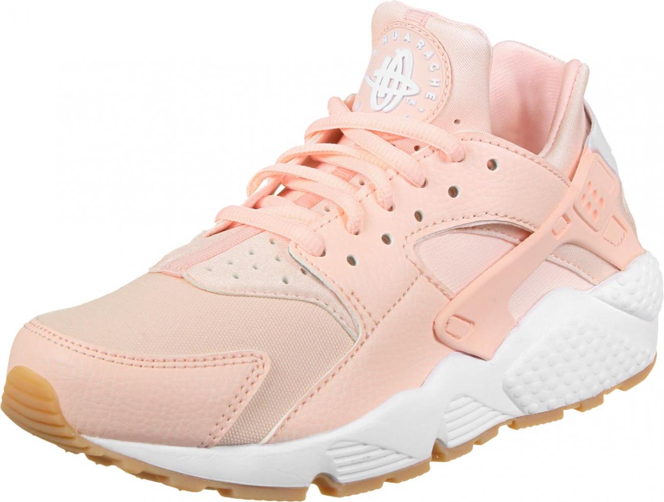 nike huarache femme blanche et rose