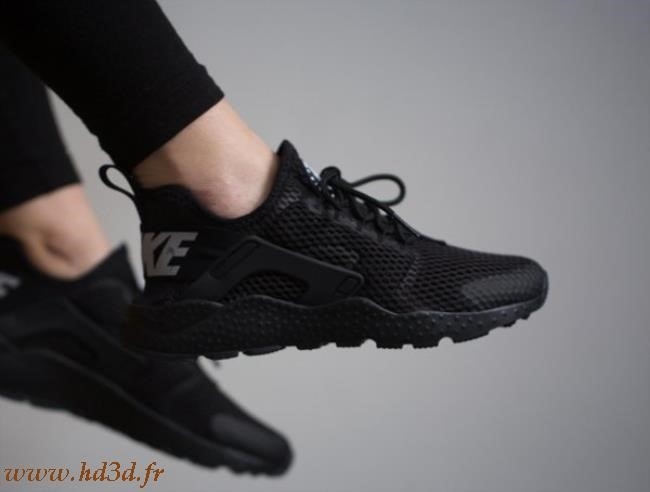 nike huarache femme noir et gris